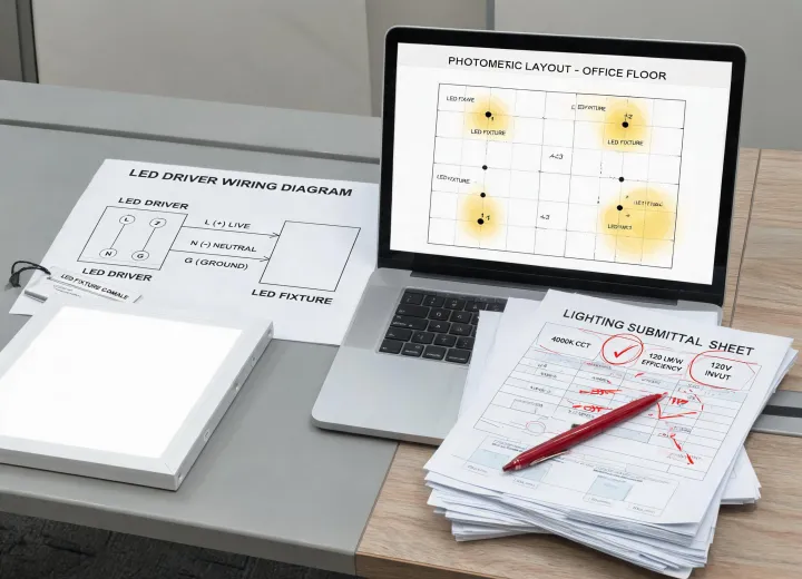 lighting specification review desk