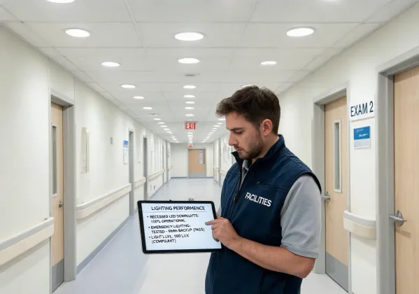 healthcare corridor lighting case